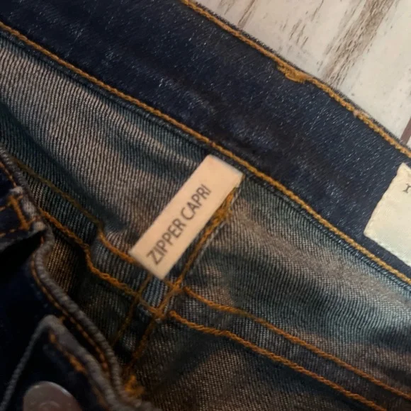 Rag & Bone Zipper Capri Skinny Jeans Distressed Ankle Zip Size 24 NWOT - Picture 11 of 16